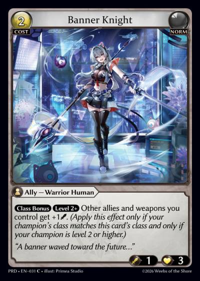 Banner Knight PRD-EN-031-Foil-Common (C) - .asphodel/paradise - Grand Archive Card