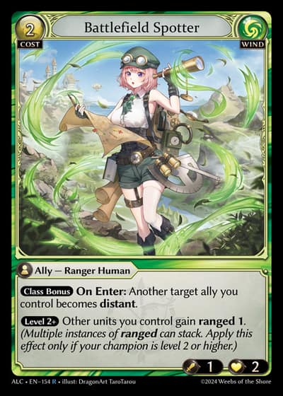 Battlefield Spotter ALC-EN-154-Foil-Rare (R) - Alchemical Revolution - Grand Archive Card