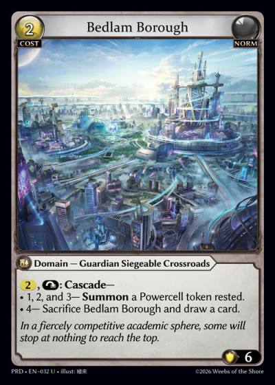 Bedlam Borough PRD-EN-032-Foil-Uncommon (U) - .asphodel/paradise - Grand Archive Card