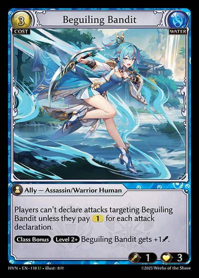 Beguiling Bandit HVN-EN-110-Foil-Uncommon (U) - Abyssal Heaven - Grand Archive Card