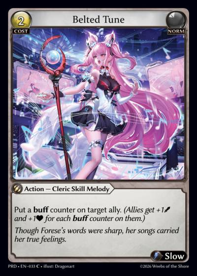 Belted Tune PRD-EN-033-Foil-Common (C) - .asphodel/paradise - Grand Archive Card