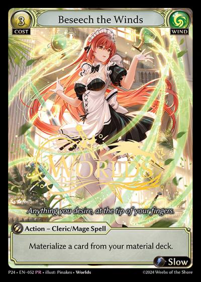 Beseech the Winds P24-EN-052-Normal-Promotional Rare (PR) - Promotional 2024 - Grand Archive Card