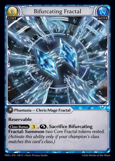 Bifurcating Fractal PRD-EN-148-Foil-Rare (R) - .asphodel/paradise - Grand Archive Card