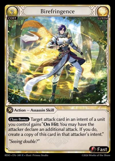 Birefringence RDO-EN-349-Foil-Rare (R) - Radiant Origins - Grand Archive Card