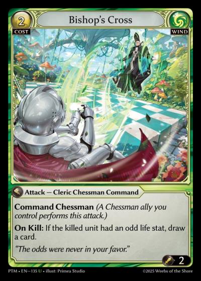 Bishop's Cross PTM-EN-135-Foil-Uncommon (U) - Phantom Monarchs - Grand Archive Card