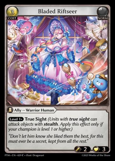 Bladed Riftseer PTM-EN-029-Foil-Common (C) - Phantom Monarchs - Grand Archive Card