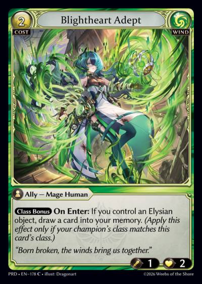 Blightheart Adept PRD-EN-178-Foil-Common (C) - .asphodel/paradise - Grand Archive Card