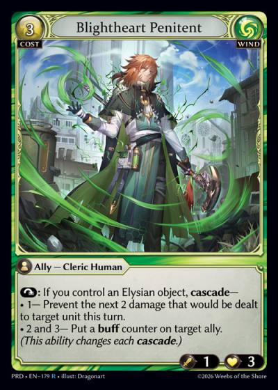 Blightheart Penitent PRD-EN-179-Foil-Rare (R) - .asphodel/paradise - Grand Archive Card