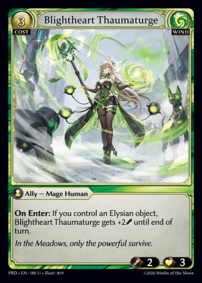 Blightheart Thaumaturge PRD-EN-180-Foil-Uncommon (U) - .asphodel/paradise - Grand Archive Card