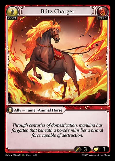 Blitz Charger HVN-EN-076-Foil-Uncommon (U) - Abyssal Heaven - Grand Archive Card