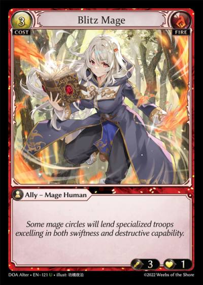 Blitz Mage DOA Alter-EN-121-Normal-Uncommon (U) - Dawn of Ashes Alter Edition - Grand Archive Card