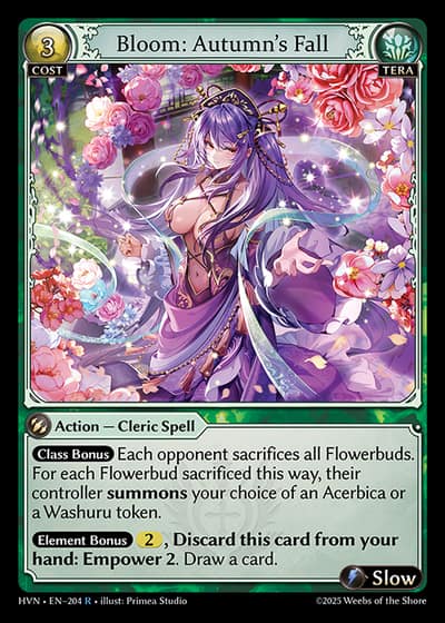 Bloom: Autumn's Fall HVN-EN-204-Foil-Rare (R) - Abyssal Heaven - Grand Archive Card