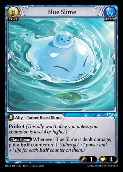 Blue Slime DOA 1st-EN-162-Foil-Uncommon (U) - Dawn of Ashes First Edition - Grand Archive Card