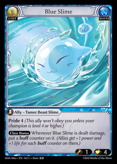 Blue Slime DOA Alter-EN-162-Foil-Uncommon (U) - Dawn of Ashes Alter Edition - Grand Archive Card