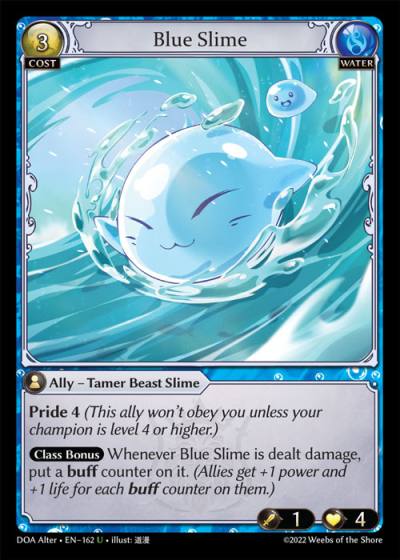 Blue Slime DOA Alter-EN-162-Normal-Uncommon (U) - Dawn of Ashes Alter Edition - Grand Archive Card