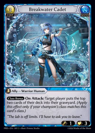 Breakwater Cadet PRD-EN-149-Foil-Uncommon (U) - .asphodel/paradise - Grand Archive Card