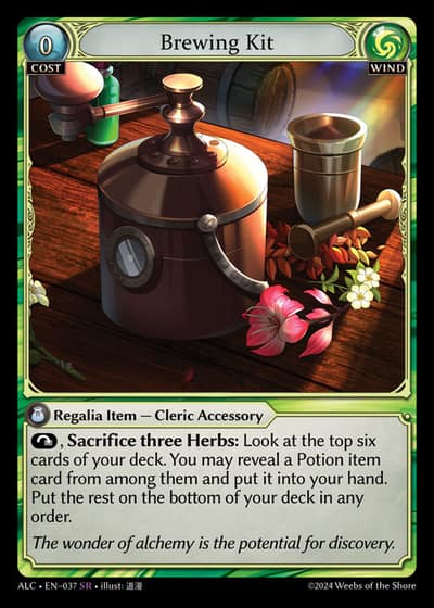 Brewing Kit ALC-EN-037-Foil-Super Rare (SR) - Alchemical Revolution - Grand Archive Card