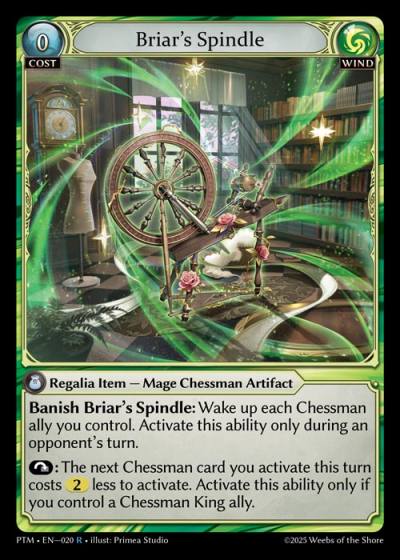 Briar's Spindle PTM-EN-020-Foil-Rare (R) - Phantom Monarchs - Grand Archive Card