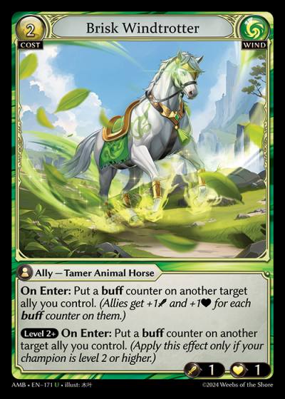 Brisk Windtrotter AMB-EN-171-Foil-Uncommon (U) - Mortal Ambition - Grand Archive Card