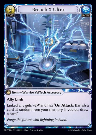 Brooch X Ultra PRDSD-EN-050-Normal-Uncommon (U) - .asphodel/paradise Starter Decks - Grand Archive Card