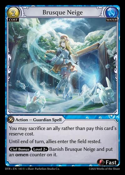 Brusque Neige DTR-EN-143-Foil-Uncommon (U) - Distorted Reflections - Grand Archive Card