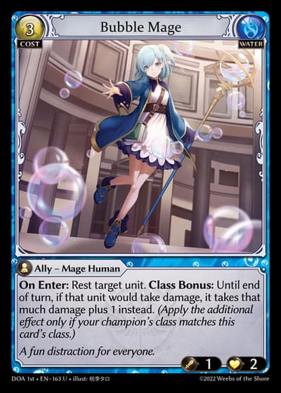 Bubble Mage DOA 1st-EN-163-Foil-Uncommon (U) - Dawn of Ashes First Edition - Grand Archive Card