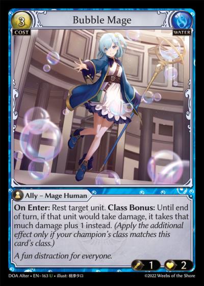 Bubble Mage DOA Alter-EN-163-Normal-Uncommon (U) - Dawn of Ashes Alter Edition - Grand Archive Card
