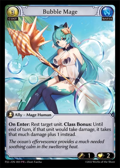 Bubble Mage P22-EN-003-Foil-Promotional Rare (PR) - Promotional 2022 - Grand Archive Card