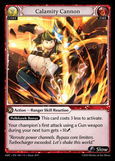 Calamity Cannon MRC-EN-081-Foil-Super Rare (SR) - Mercurial Heart - Grand Archive Card