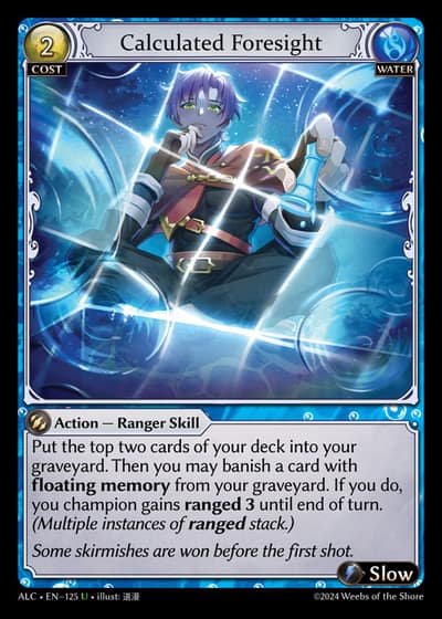 Calculated Foresight ALC-EN-125-Foil-Uncommon (U) - Alchemical Revolution - Grand Archive Card