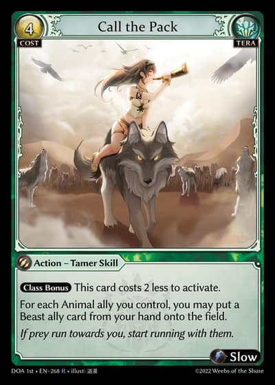 Call the Pack DOA 1st-EN-268-Foil-Rare (R) - Dawn of Ashes First Edition - Grand Archive Card