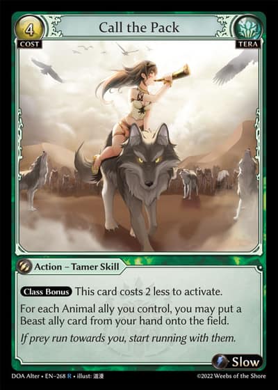 Call the Pack DOA Alter-EN-268-Foil-Rare (R) - Dawn of Ashes Alter Edition - Grand Archive Card