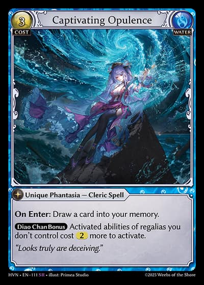 Captivating Opulence HVN-EN-111-Foil-Super Rare (SR) - Abyssal Heaven - Grand Archive Card