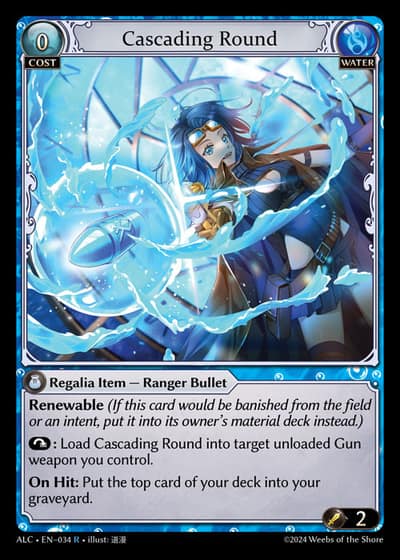 Cascading Round ALC-EN-034-Foil-Rare (R) - Alchemical Revolution - Grand Archive Card