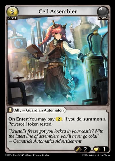 Cell Assembler MRC-EN-043-Foil-Common (C) - Mercurial Heart - Grand Archive Card