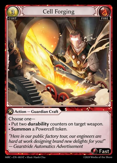 Cell Forging MRC-EN-083-Foil-Common (C) - Mercurial Heart - Grand Archive Card