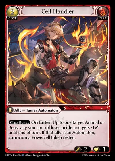 Cell Handler MRC-EN-084-Foil-Rare (R) - Mercurial Heart - Grand Archive Card