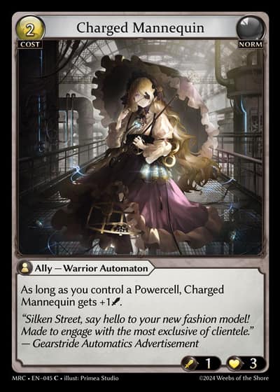 Charged Mannequin MRC-EN-045-Foil-Common (C) - Mercurial Heart - Grand Archive Card