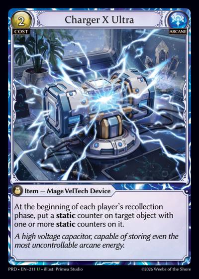 Charger X Ultra PRD-EN-211-Foil-Uncommon (U) - .asphodel/paradise - Grand Archive Card
