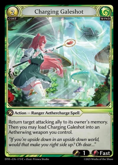 Charging Galeshot DTR-EN-173-Foil-Common (C) - Distorted Reflections - Grand Archive Card
