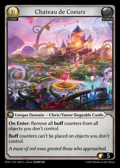 Chateau de Coeurs DTR-EN-048-Foil-Rare (R) - Distorted Reflections - Grand Archive Card