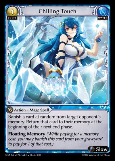 Chilling Touch DOA 1st-EN-164-Normal-Common (C) - Dawn of Ashes First Edition - Grand Archive Card