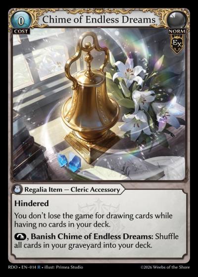 Chime of Endless Dreams RDO-EN-014-Normal-Rare (R) - Radiant Origins - Grand Archive Card