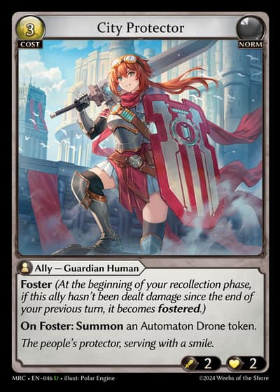 City Protector MRC-EN-046-Foil-Uncommon (U) - Mercurial Heart - Grand Archive Card