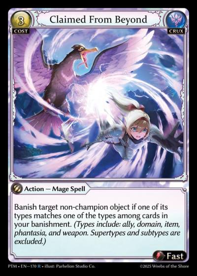 Claimed From Beyond PTM-EN-170-Foil-Rare (R) - Phantom Monarchs - Grand Archive Card