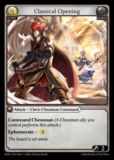 Classical Opening RDO-EN-064-Foil-Uncommon (U) - Radiant Origins - Grand Archive Card