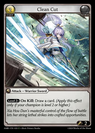 Clean Cut AMB-EN-035-Foil-Uncommon (U) - Mortal Ambition - Grand Archive Card