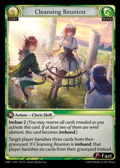 Cleansing Reunion MRC-EN-139-Normal-Rare (R) - Mercurial Heart - Grand Archive Card