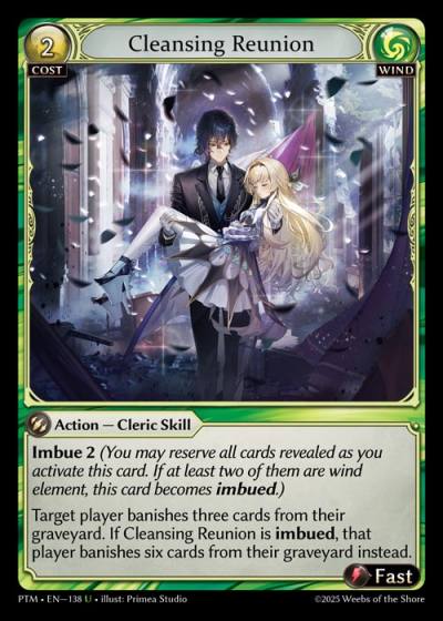Cleansing Reunion PTM-EN-138-Foil-Uncommon (U) - Phantom Monarchs - Grand Archive Card