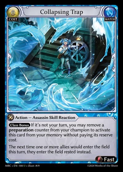 Collapsing Trap MRC-EN-108-Foil-Uncommon (U) - Mercurial Heart - Grand Archive Card
